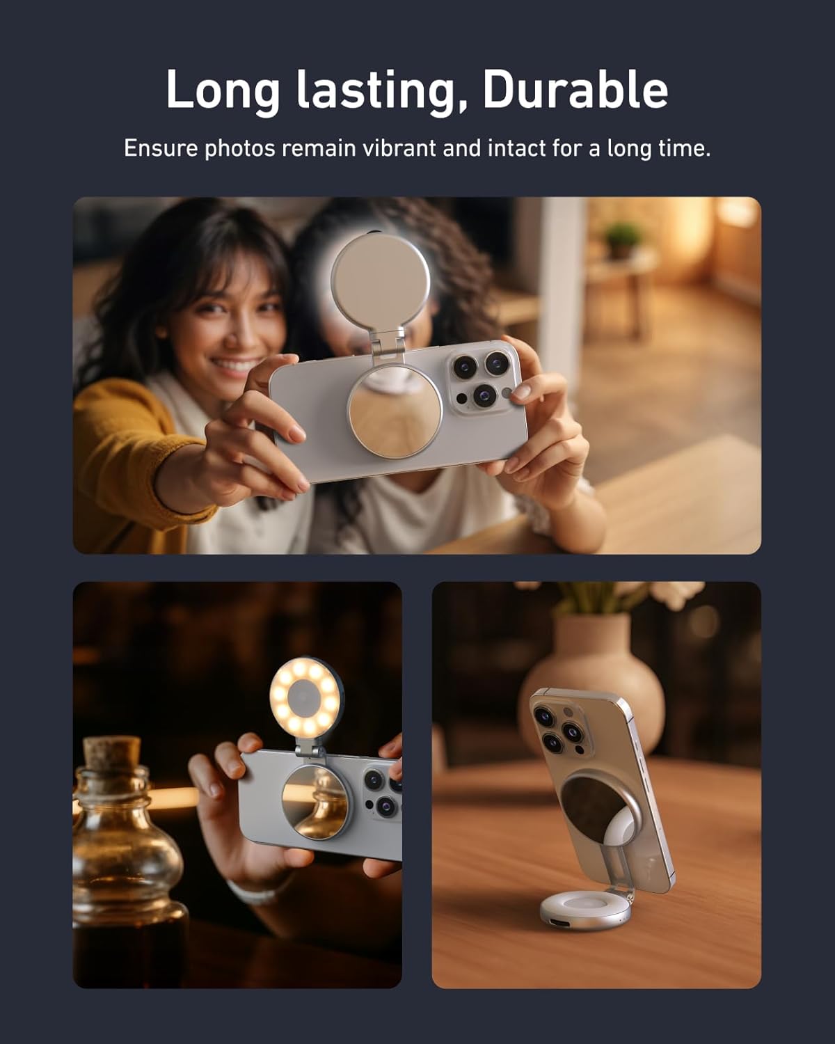 GlowSnap 3-in-1 Magnetic Pocket Light & Mirror