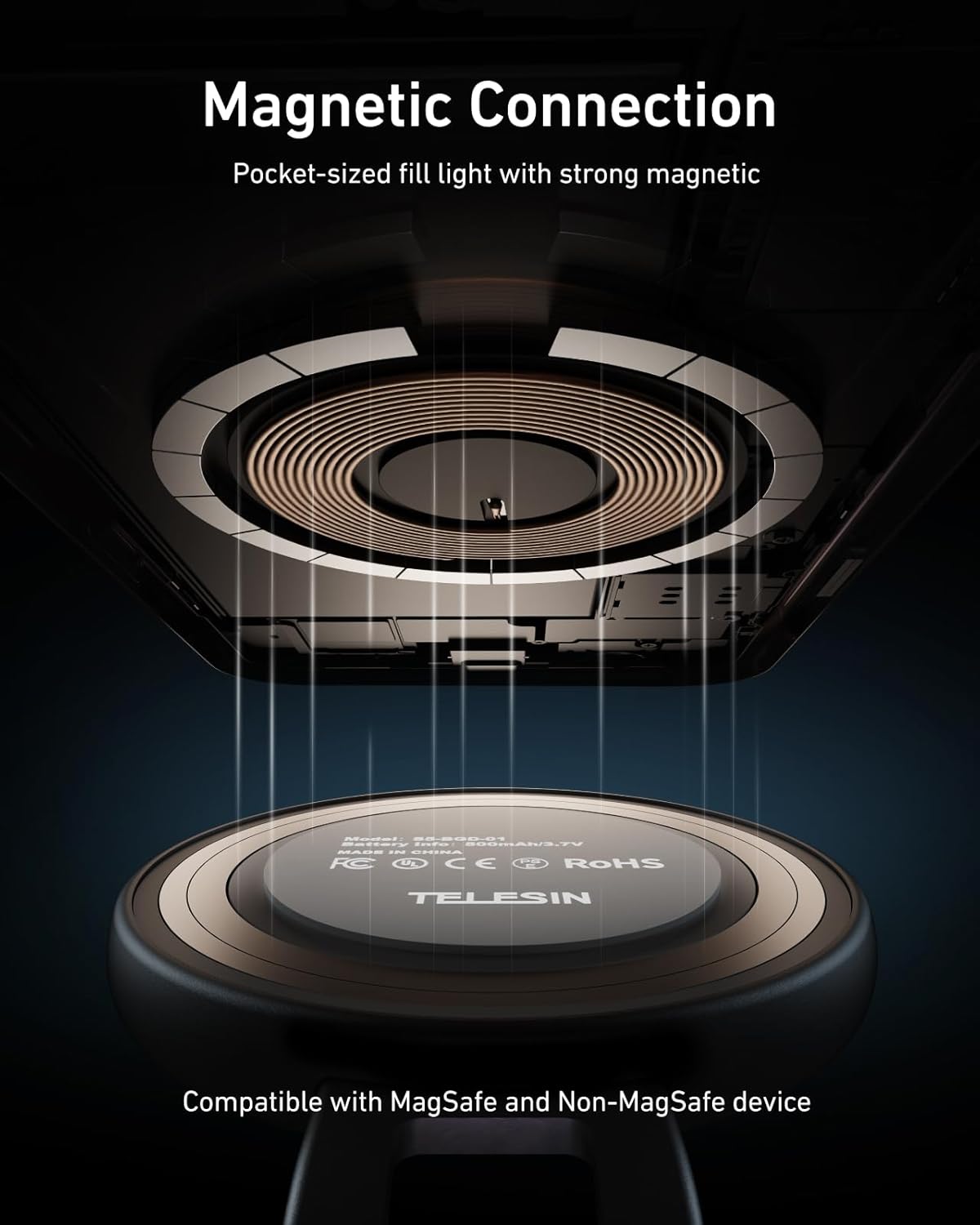 GlowSnap 3-in-1 Magnetic Pocket Light & Mirror