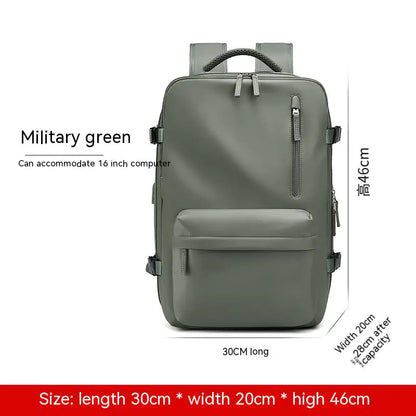 VoyageVault™ Pro-Split Travel Backpack - USB charging port