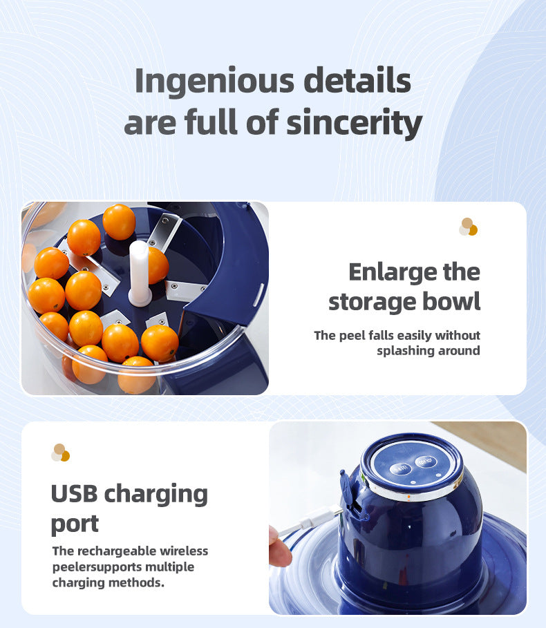 PeelPro Automatic Electric Peeler – Effortless Perfection in Every Peel