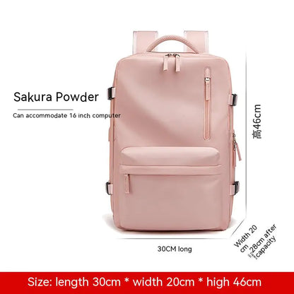 VoyageVault™ Pro-Split Travel Backpack - USB charging port