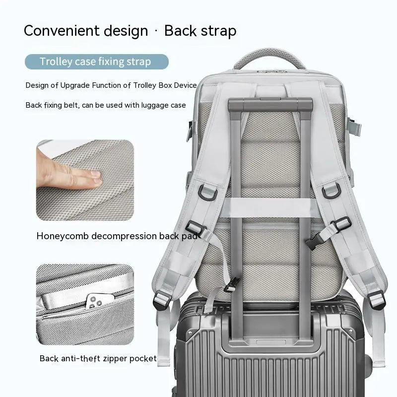 VoyageVault™ Pro-Split Travel Backpack - USB charging port
