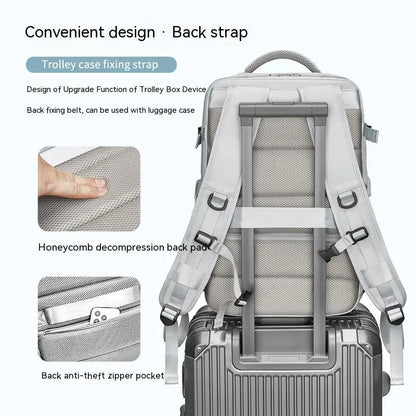 VoyageVault™ Pro-Split Travel Backpack - USB charging port