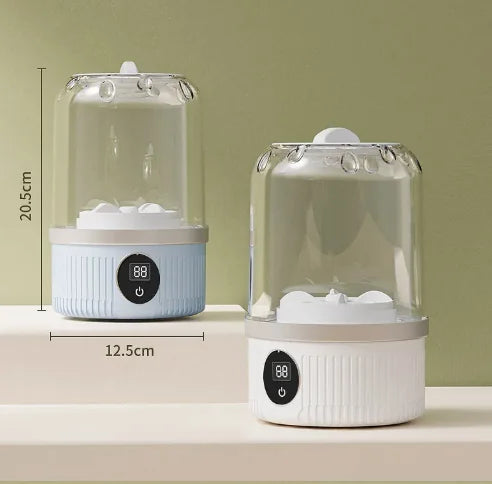 Cordless Ultrasonic Delicates Washer - 4000mAh Rechargeable Mini Washer