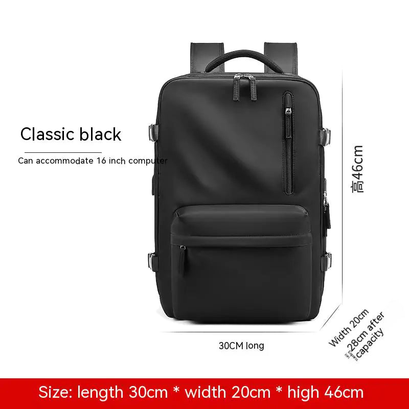 VoyageVault™ Pro-Split Travel Backpack - USB charging port